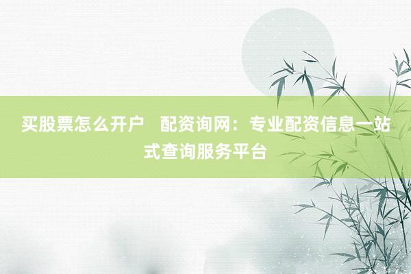 买股票怎么开户   配资询网：专业配资信息一站式查询服务平台