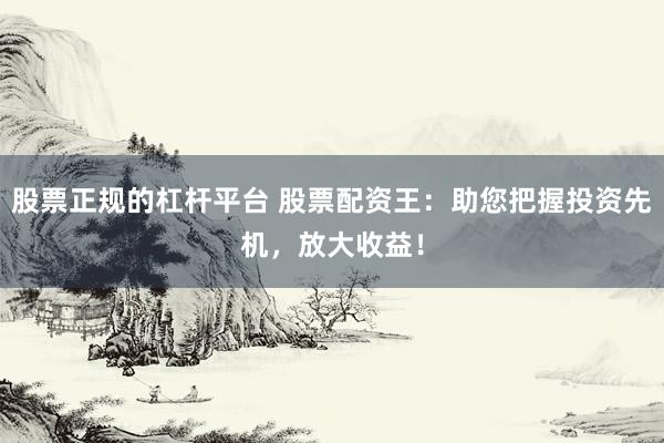 股票正规的杠杆平台 股票配资王：助您把握投资先机，放大收益！