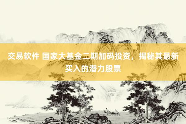 交易软件 国家大基金二期加码投资，揭秘其最新买入的潜力股票
