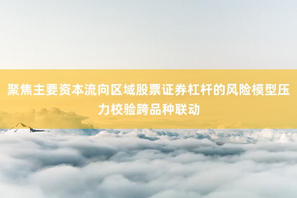 聚焦主要资本流向区域股票证券杠杆的风险模型压力校验跨品种联动