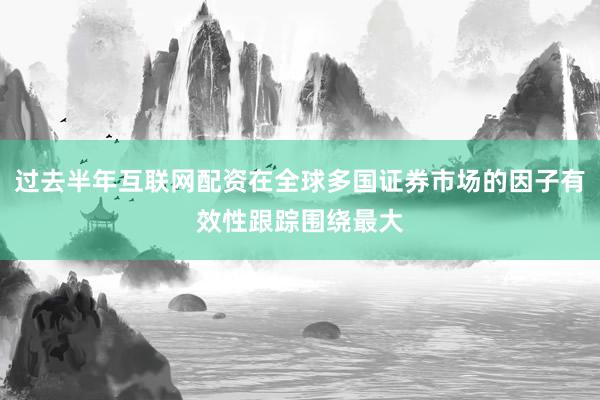 过去半年互联网配资在全球多国证券市场的因子有效性跟踪围绕最大